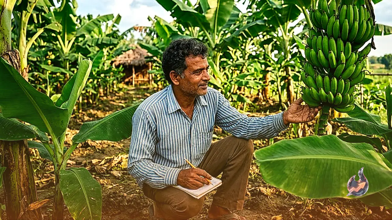 Leaving Bank Job Behind, Gonda Graduate Rajesh Kumar Tiwari Builds Thriving Banana Farm Across 12 Bighas