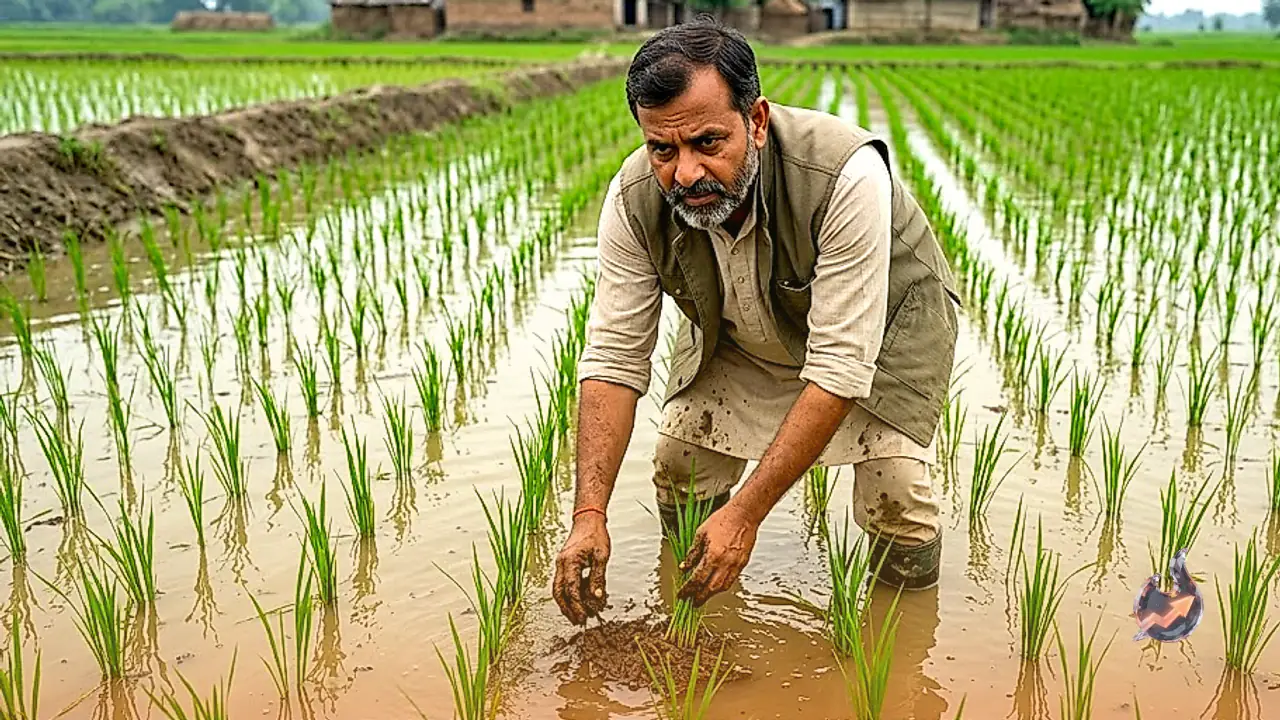 Continuous Rain Threatens Paddy Crops in Gorakhpur, Professor Anupam Outlines Key Measures Against Waterlogging