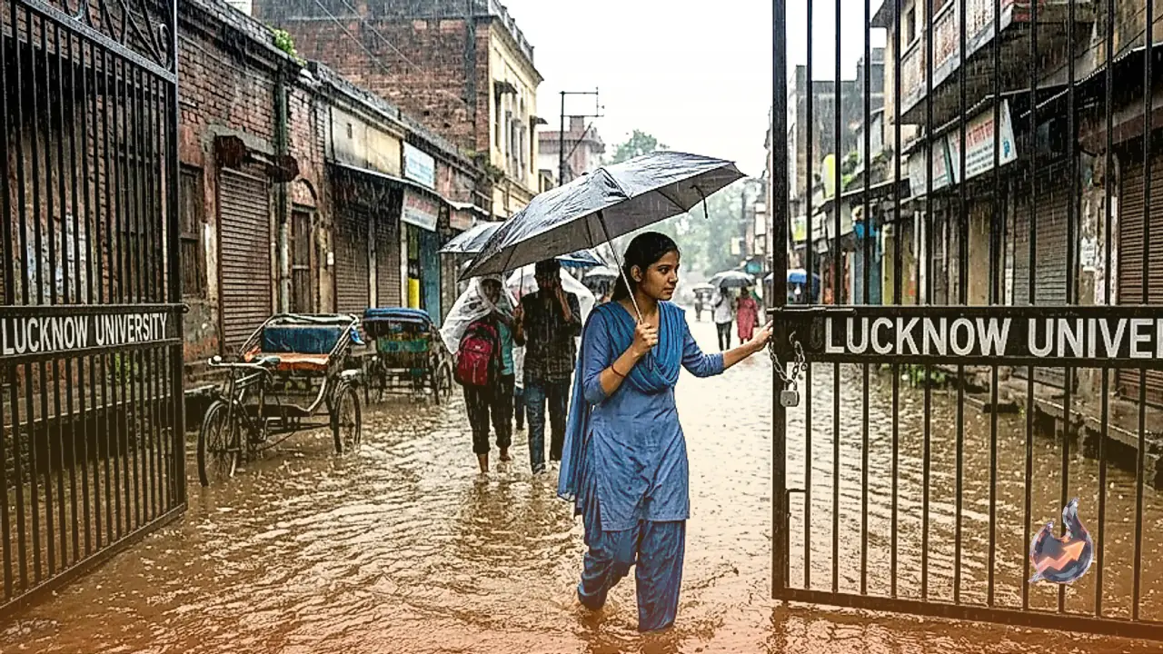 Heavy Rainfall Alert Issued Across Uttar Pradesh, Schools and Colleges Closed in Lucknow, Prayagraj and Other Districts