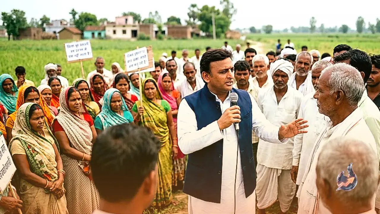 Akhilesh Yadav Voices Farmer Concerns Across Uttar Pradesh, Demands Fair Crop Value and Rural Dignity