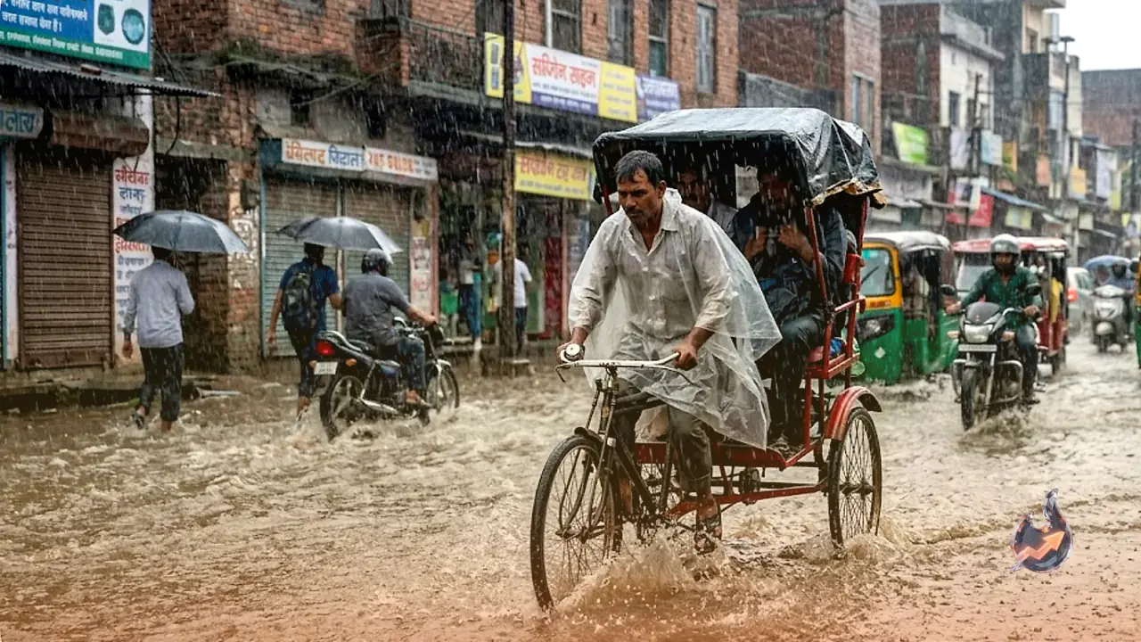 Monsoon Intensifies in Uttar Pradesh: Heavy Rain Alerts Issued Amid Relief from Heat