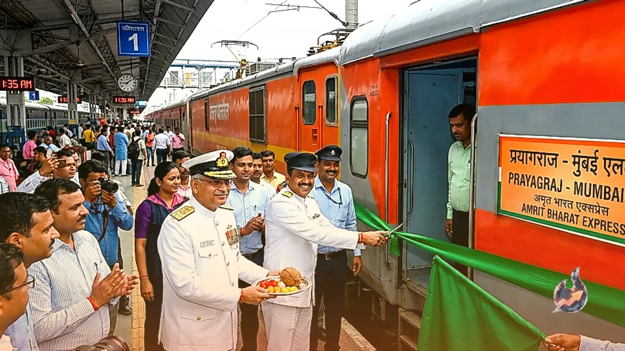 North Central Railway Regularizes Three Special Trains from Prayagraj to Mumbai and Udhna as Amrit Bharat Express