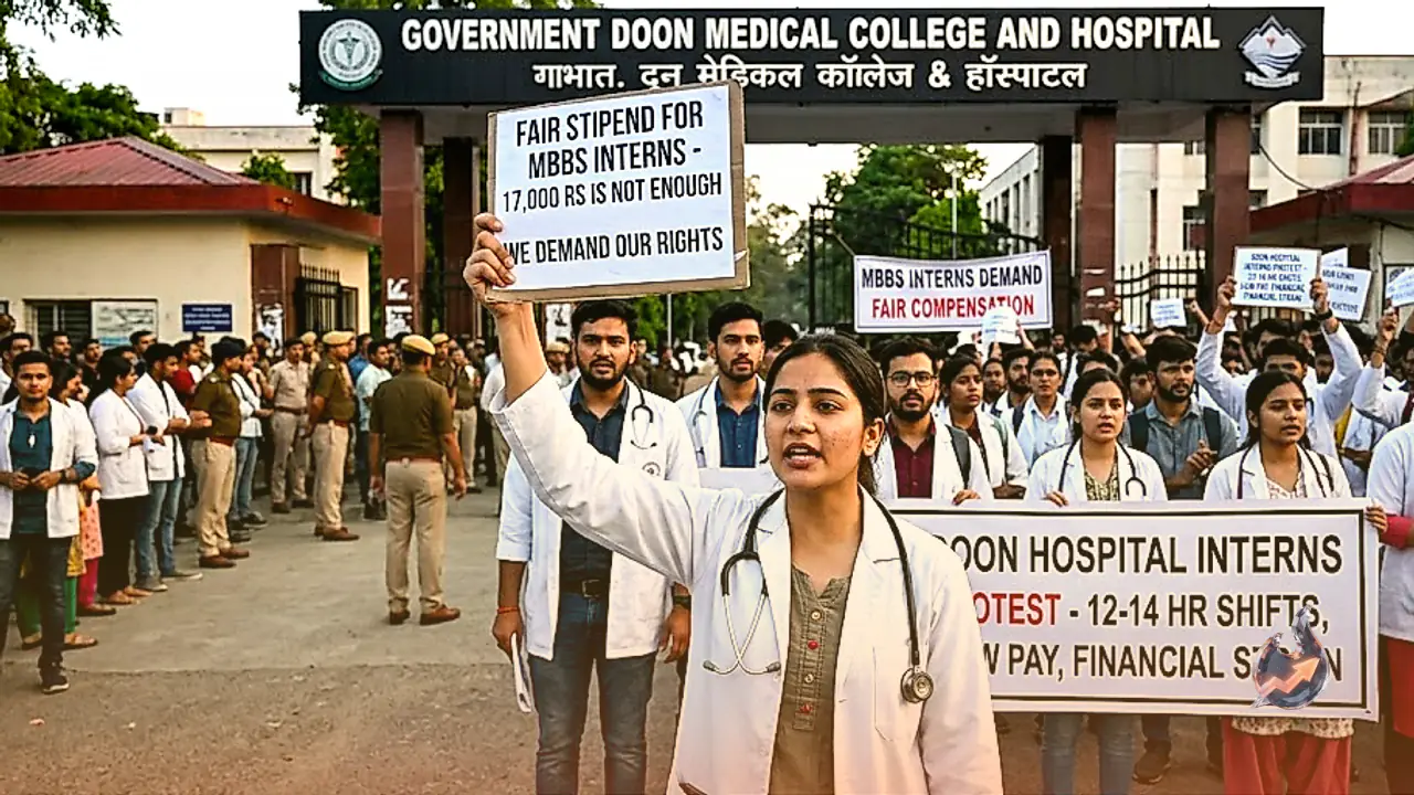 Low Stipends Spark Protests at Doon Hospital as MBBS Interns Demand Fair Compensation in Uttarakhand