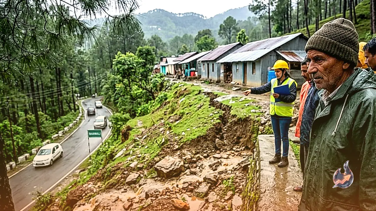 उत्तराखंड के नैनीताल में बारिश से दरक रहे पहाड़, आलूखेत और कृष्णापुर की बस्तियों पर गहराया भूस्खलन का संकट