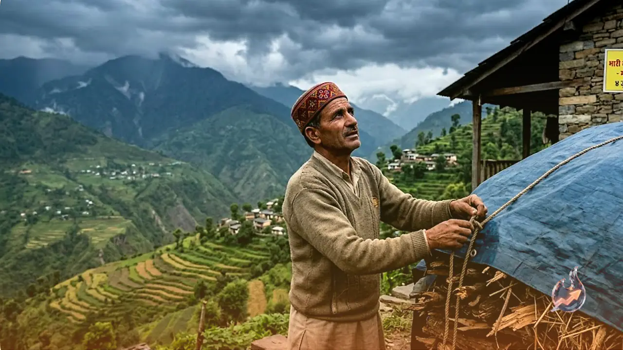 उत्तराखंड के पहाड़ों में बादल फटने जैसे हालात, देहरादून से पिथौरागढ़ तक आज बिजली और तेज बौछारों की चेतावनी