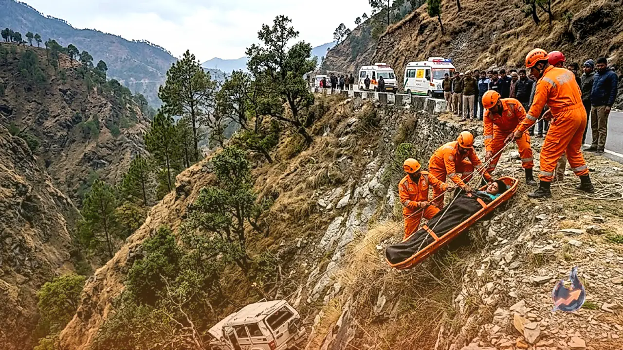 उत्तराखंड के पौड़ी मार्ग पर गहरी खाई में गिरी बोलेरो, लक्सर परिवार के 5 लोगों की मौत और 1 लापता