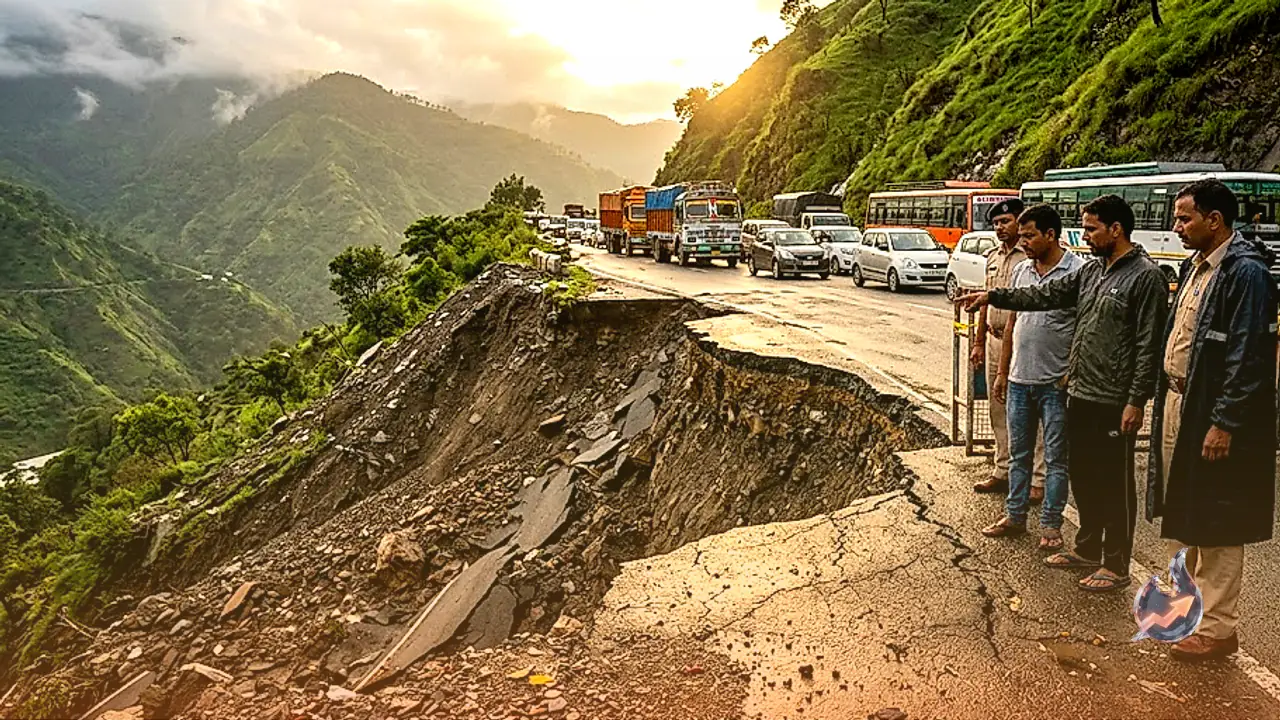 उत्तराखंड में बारिश का कहर, देहरादून-मसूरी हाईवे पर आवाजाही ठप