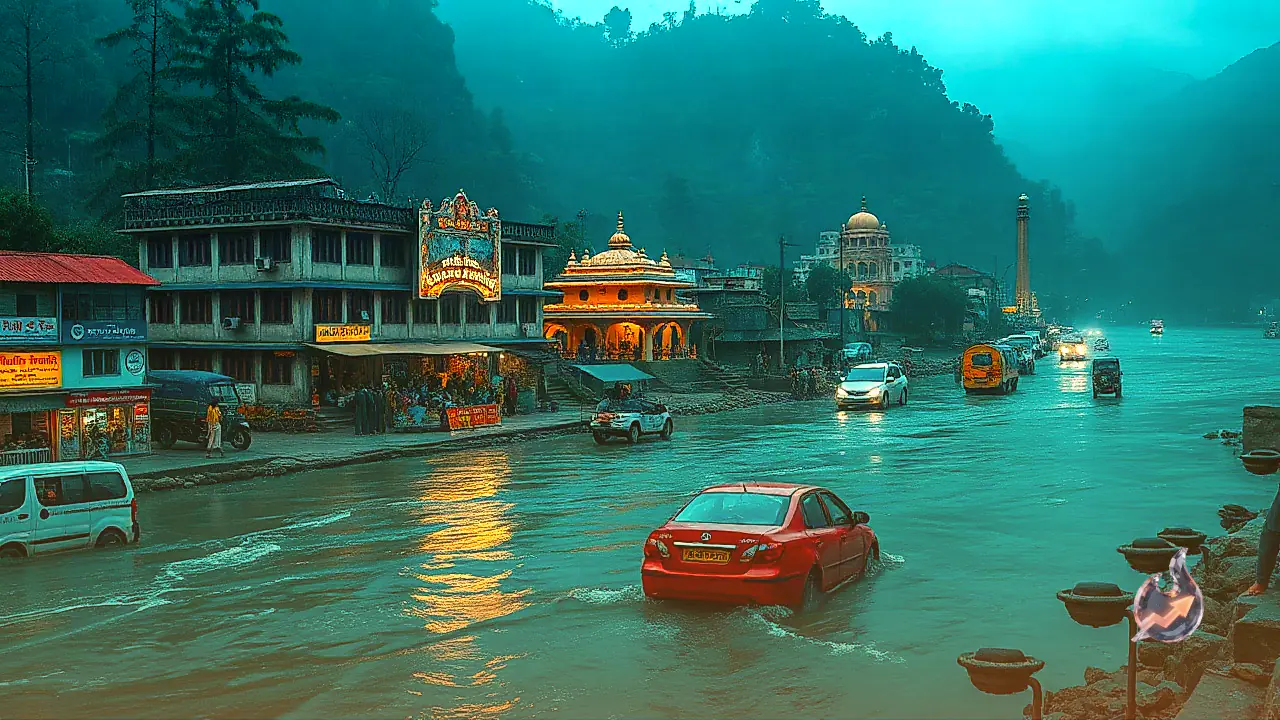 Uttarakhand Rains Cause North-Flowing Shipra River to Overflow Near Kainchi Dham