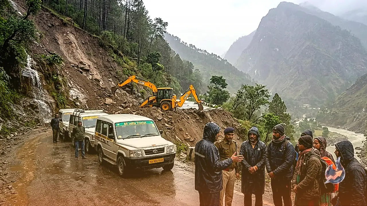Heavy Rain and Landslides Force a Two-Day Halt to the Char Dham Pilgrimage in Uttarakhand