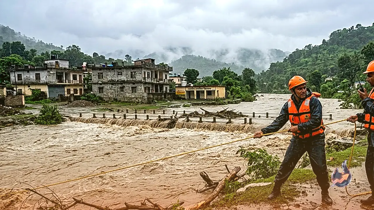 Monsoon Fury in Uttarakhand: Schools Shut and Rivers Swell Amid Heavy Rains