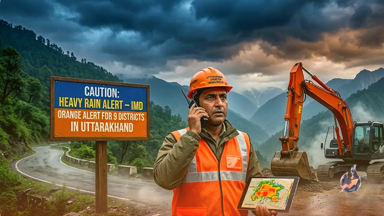 उत्तराखंड में मानसून पूरी रफ्तार पर, आज 9 जिलों को भारी बारिश की चेतावनी