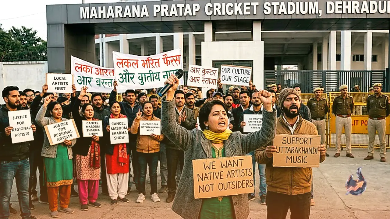 Protests Erupt Over Masoom Sharma Show in Uttarakhand Premier League as Locals Question Snub to Native Artists