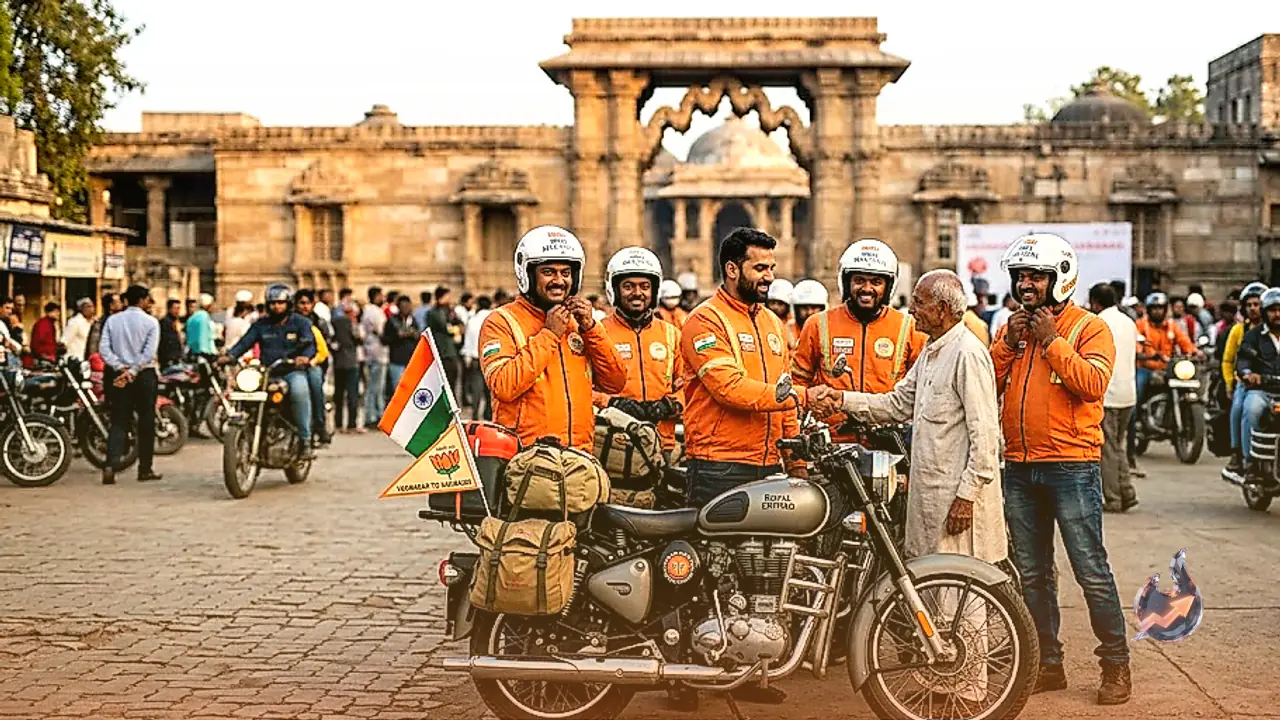 वडनगर से वाराणसी के बीच शुरू हुई 35,500 किलोमीटर की अनोखी सेवा यात्रा, 20 टीमें कर रहीं समाज सेवा