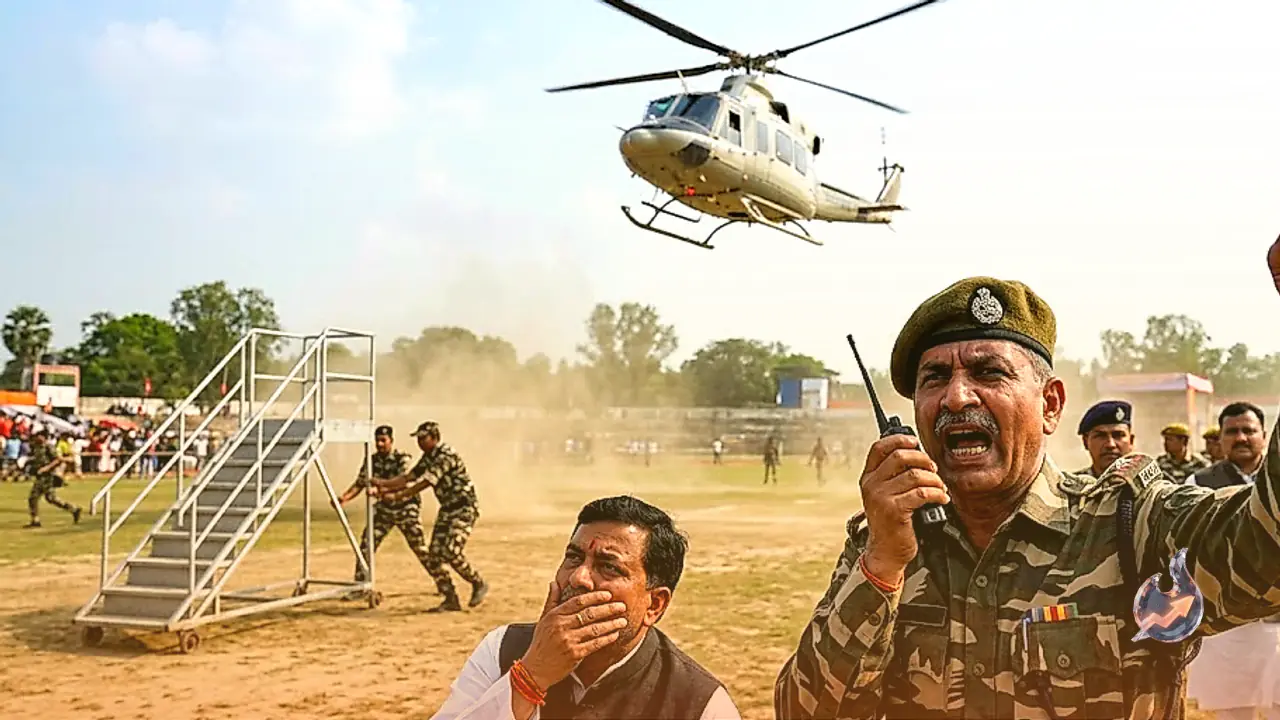 Scare in Vaishali as Chief Minister Samrat Choudhary's Helicopter Hovers Mid-Air After Takeoff
