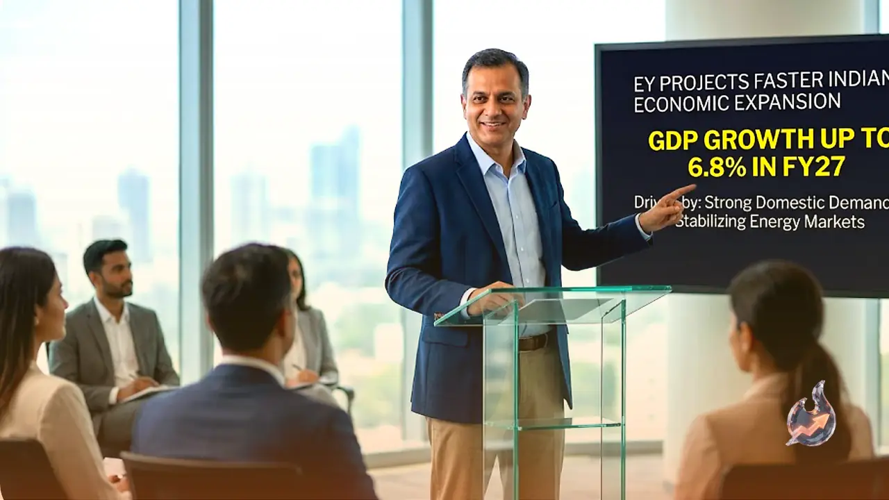 Ernst and Young Projects Faster Indian Economic Expansion Up to 6.8 Percent for Next Fiscal Year