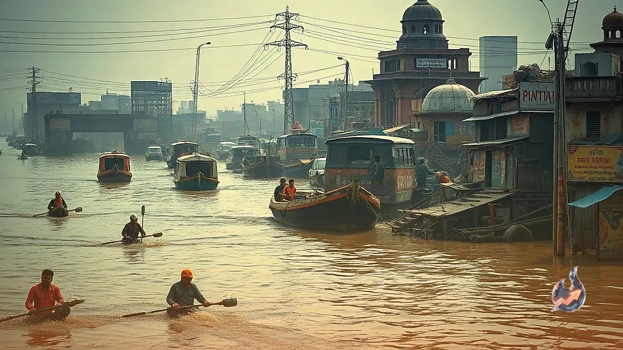 Ganga Surpasses Warning Threshold in Varanasi with 2 cm Hourly Rise; NDRF Deployed as Relief Camps Open
