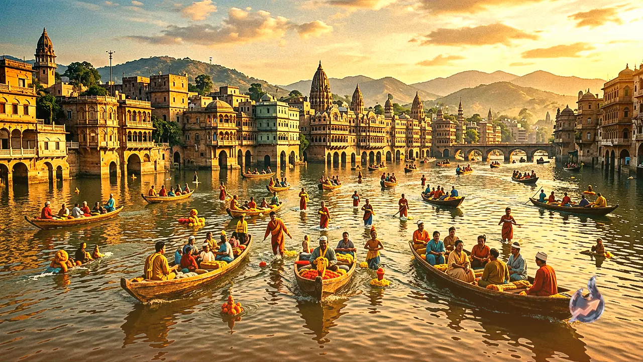 वाराणसी में गंगा का बढ़ा जलस्तर, 84 घाटों का टूटा आपसी संपर्क और नावों का संचालन ठप