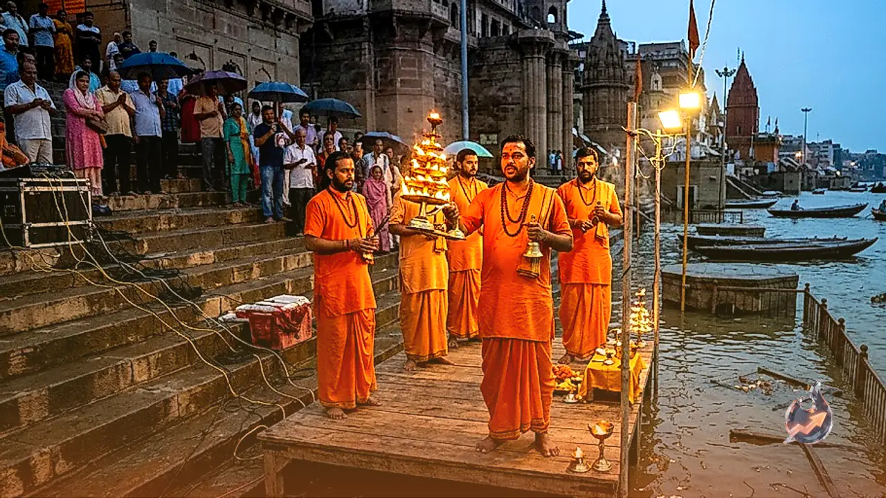 Ganga Swells 15 Feet in Varanasi, Forcing Relocation of Assi Ghat Aarti