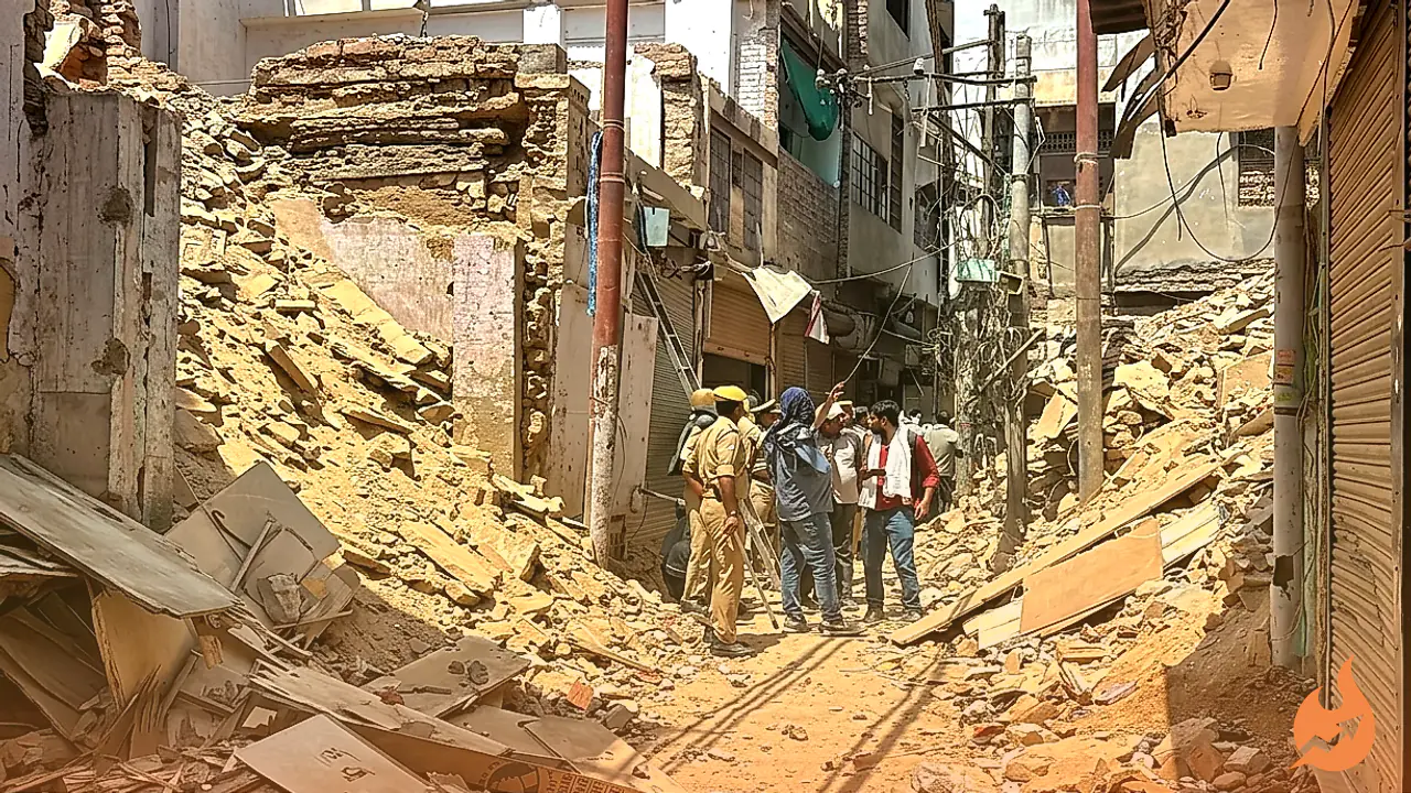 Varanasi: Despite Court Stay, Bulldozers Flatten 14 Dilapidated Buildings in Dalmandi as Road-Widening Race Beats June Deadline