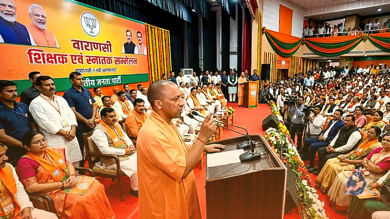 वाराणसी में शिक्षक-स्नातक सम्मेलन: योगी आदित्यनाथ ने विधान परिषद चुनाव में भाजपा उम्मीदवारों के लिए मांगा समर्थन