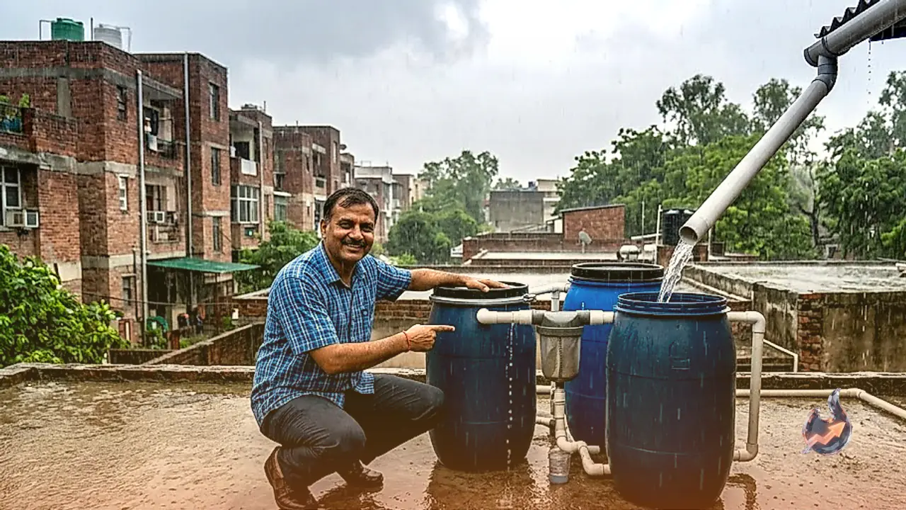 वर्षा जल संचयन के लिए नीरेन का नया इनोवेशन, मात्र ₹3225 की लागत में बिना बिजली 10 साल तक चलेगा यह सिस्टम