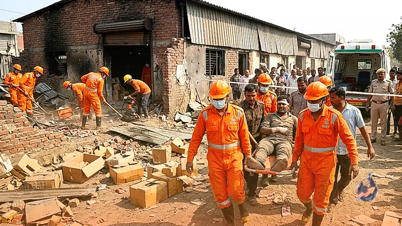 वस्त्राल में अवैध पटाखा यूनिट में धमाका, 8 मजदूरों की मौत, पीएम मोदी ने दिया मुआवजे का ऐलान