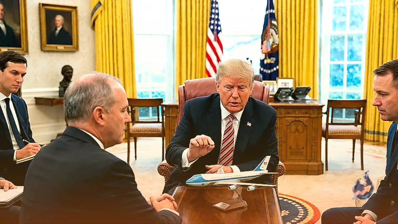 Why a Miniature Plane Sits at the Center of Donald Trump High-Stakes Oval Office Meetings