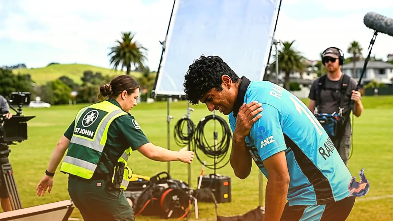 Rachin Ravindra Injures Shoulder During Commercial Shoot in Auckland Ahead of India Series
