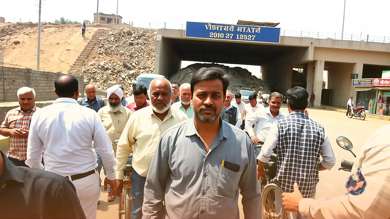 Villagers Halt Krishan Lal Panwar Convoy Over Highway Demolition Drive In Panipat