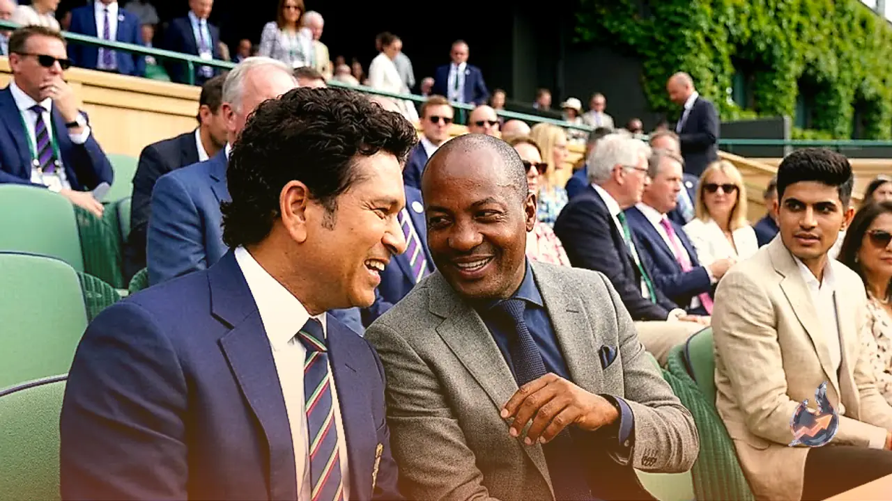 Sachin Tendulkar and Brian Lara Grace Wimbledon, Shubman Gill Joins the Royal Box Buzz