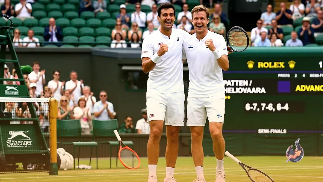 Henry Patten and Harri Heliovaara Advance to Wimbledon Semi-Finals