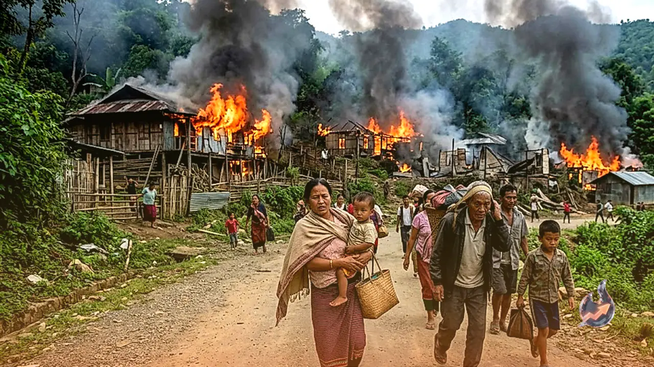 Violence in Manipur: Fifteen houses torched in Kamjong's Chassad village as residents flee