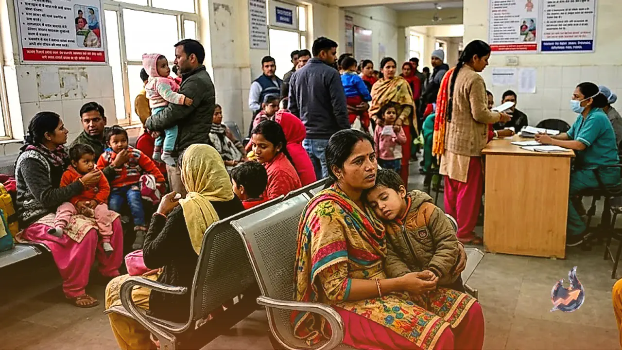 अंबाला में मौसम का मिज़ाज बदलते ही वायरल बुखार की चपेट में आए बच्चे, नागरिक अस्पताल में लंबी कतारें