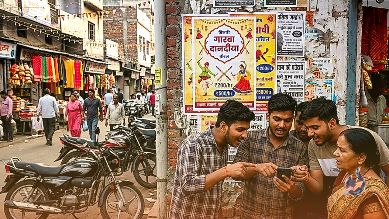 Viral poster in Kanpur claims Garba dance partners are available on rent for hourly rates