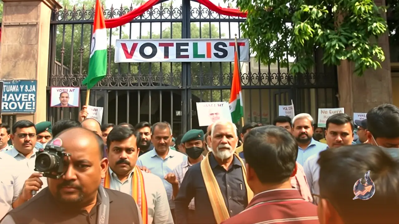 Voter List Row: AAP Protests at India Gate Demanding CEC Resignation, Saurabh Bharadwaj Among at Least 25 Detained