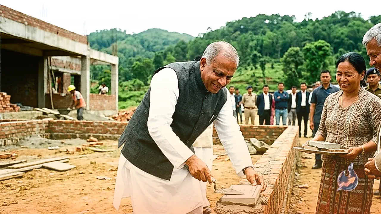 मेघालय के दौरे पर पहुंचे सी पी राधाकृष्णन, एक हजार करोड़ से अधिक के विकास कार्यों की रखी आधारशिला