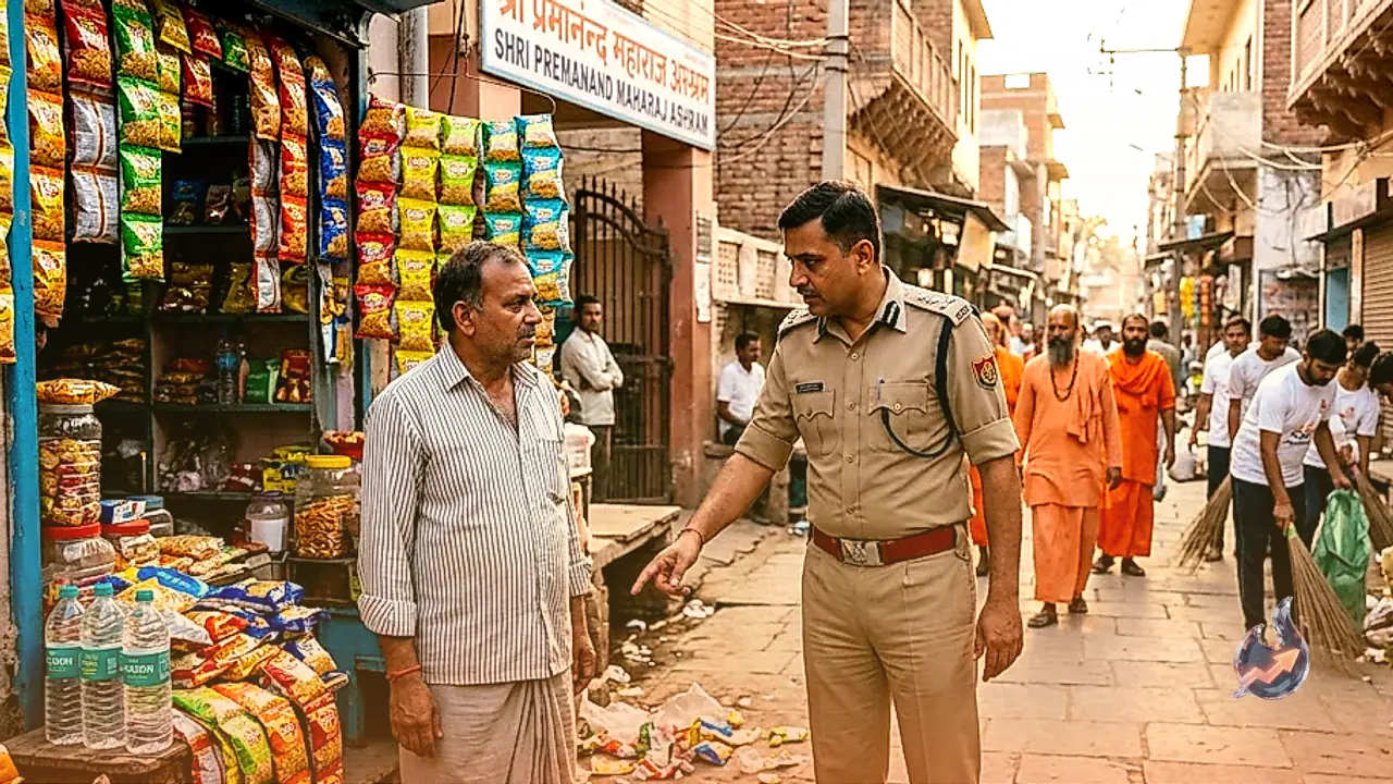 Vrindavan officers launch cleanliness sweep along 11-km parikrama, teach shopkeepers near Premanand Maharaj's ashram a lesson in cleanliness