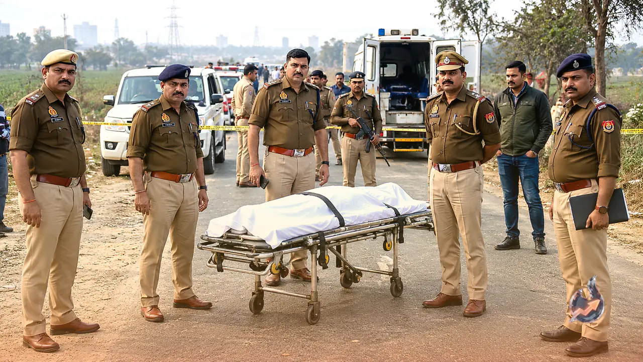 गाजियाबाद में पुलिस और बदमाशों के बीच मुठभेड़, एक लाख का इनामी बदमाश धर्मेंद्र उर्फ टिड्डी ढेर