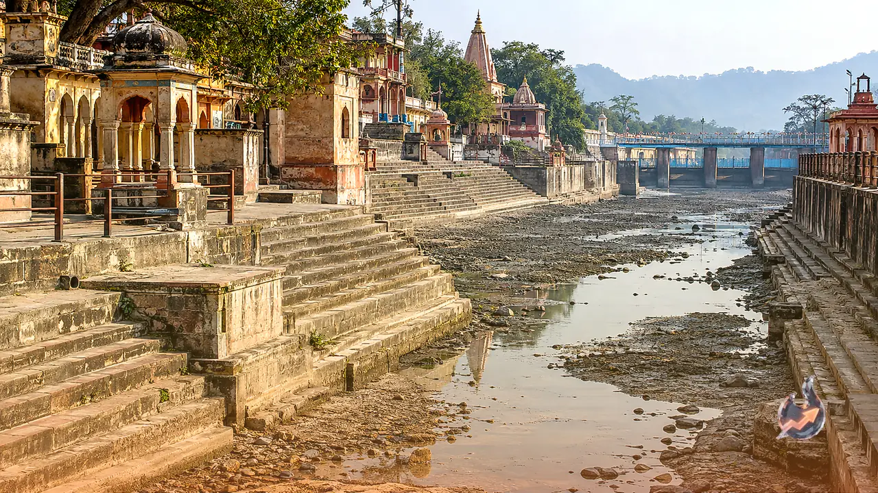 Water Scarcity Hits Haridwar Ghats During Annual Canal Closure as 1916 Historic Accord Falls Short