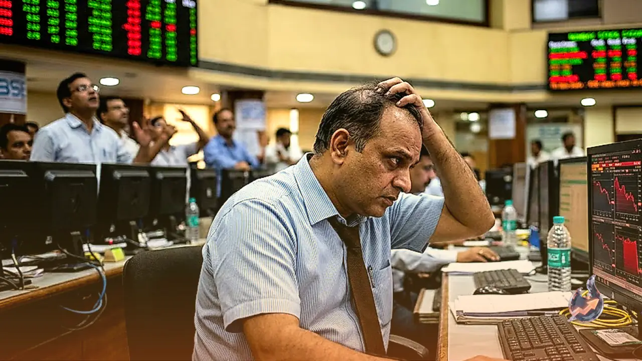 Crude Oil Surge and Foreign Fund Outflows Drag Sensex Down 242 Points Near Six Month Lows