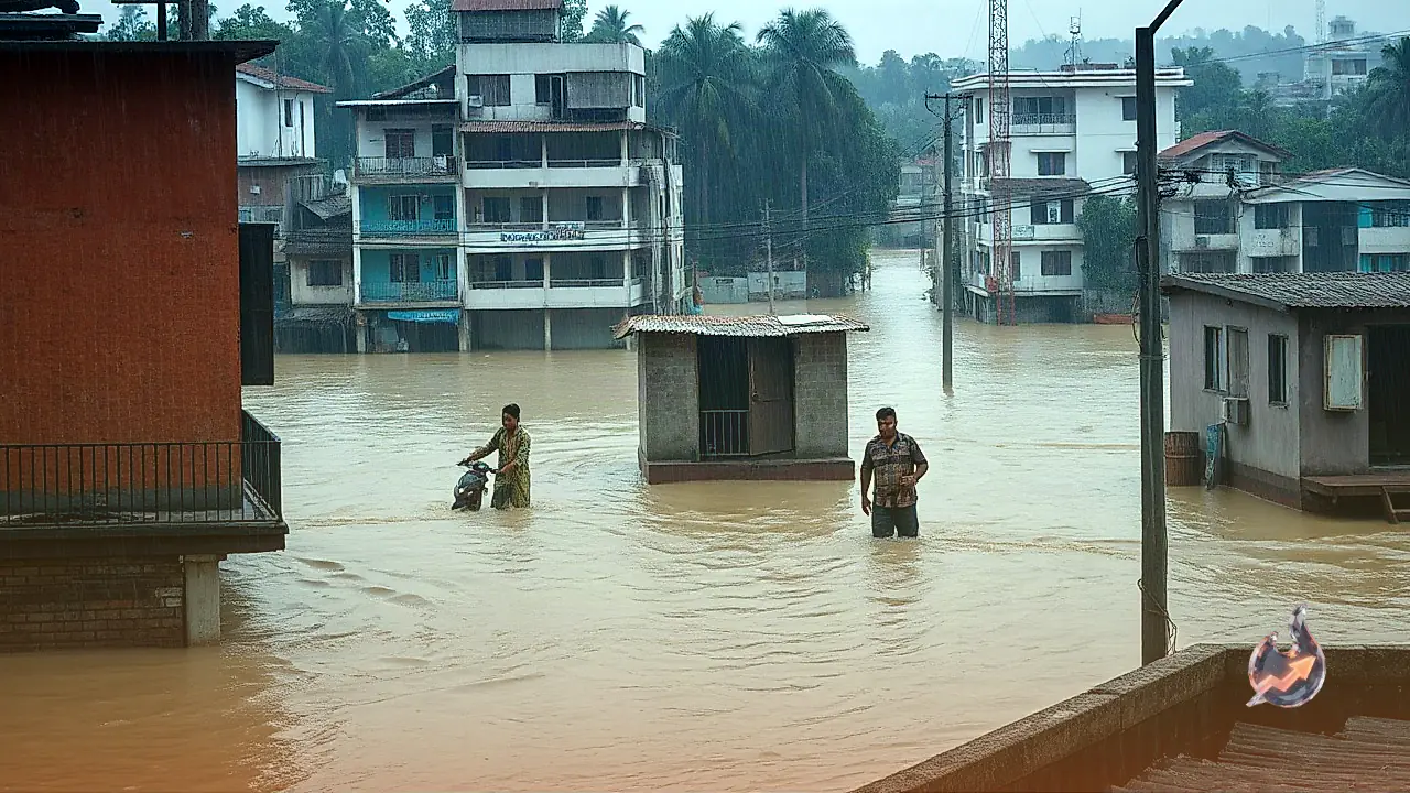 पश्चिम बंगाल के आसनसोल में भारी बारिश से हाहाकार, रेलपार इलाके में जलभराव के बाद छतों पर शरण लेने को मजबूर हुए लोग