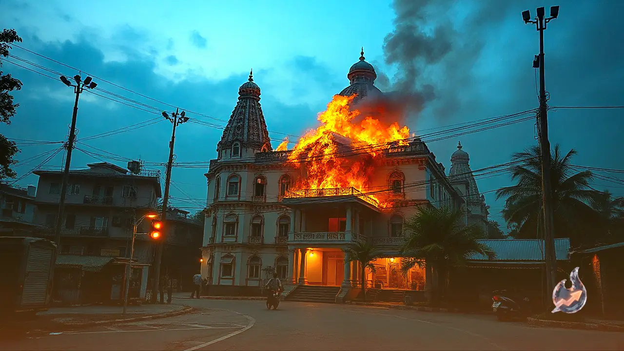 पश्चिम बंगाल के तारापीठ में बिदिशिनी होटल में भीषण आग से 6 श्रद्धालुओं की जलकर मौत
