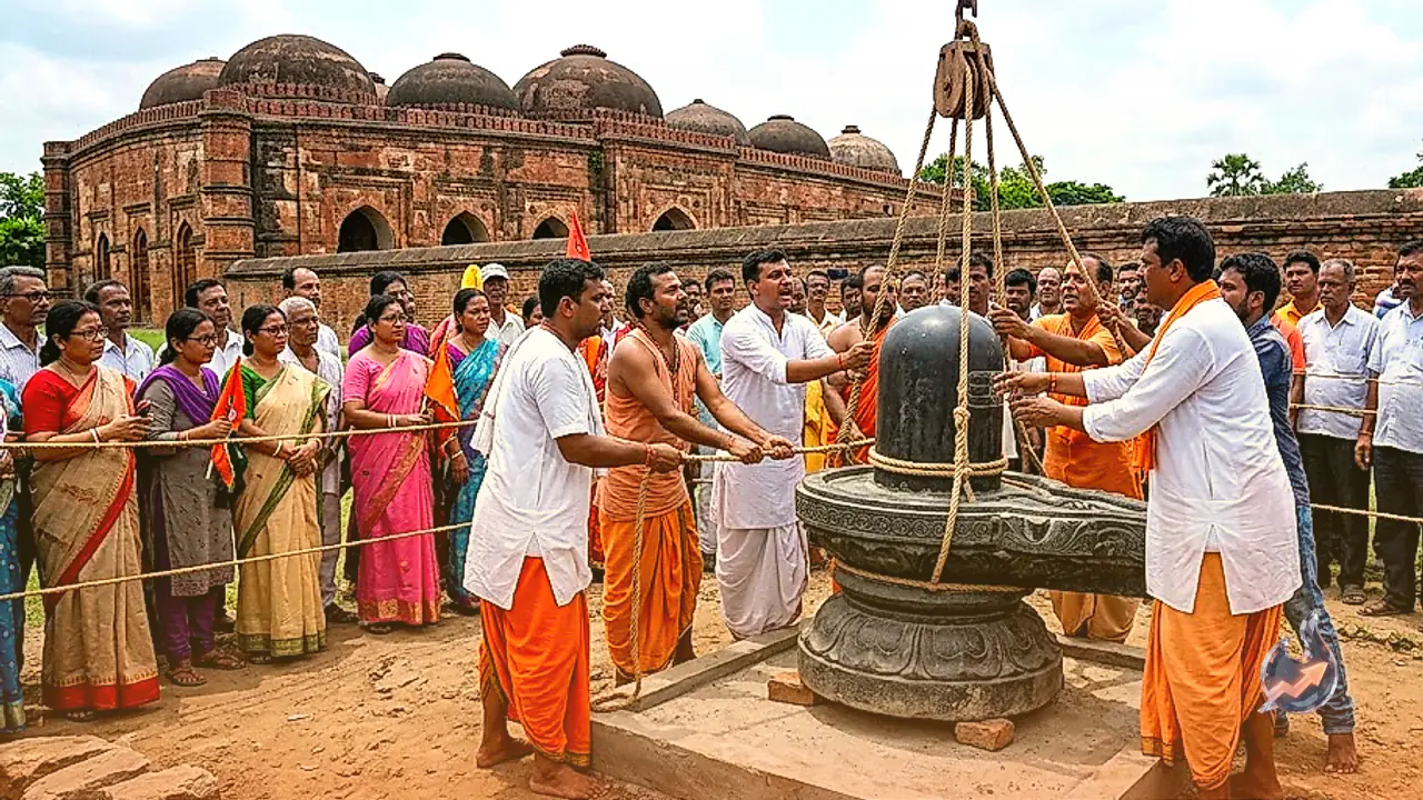 West Bengal Adina Masjid Dispute Escalates As Outfits Prepare To Install Massive Shivling Near Malda Monument
