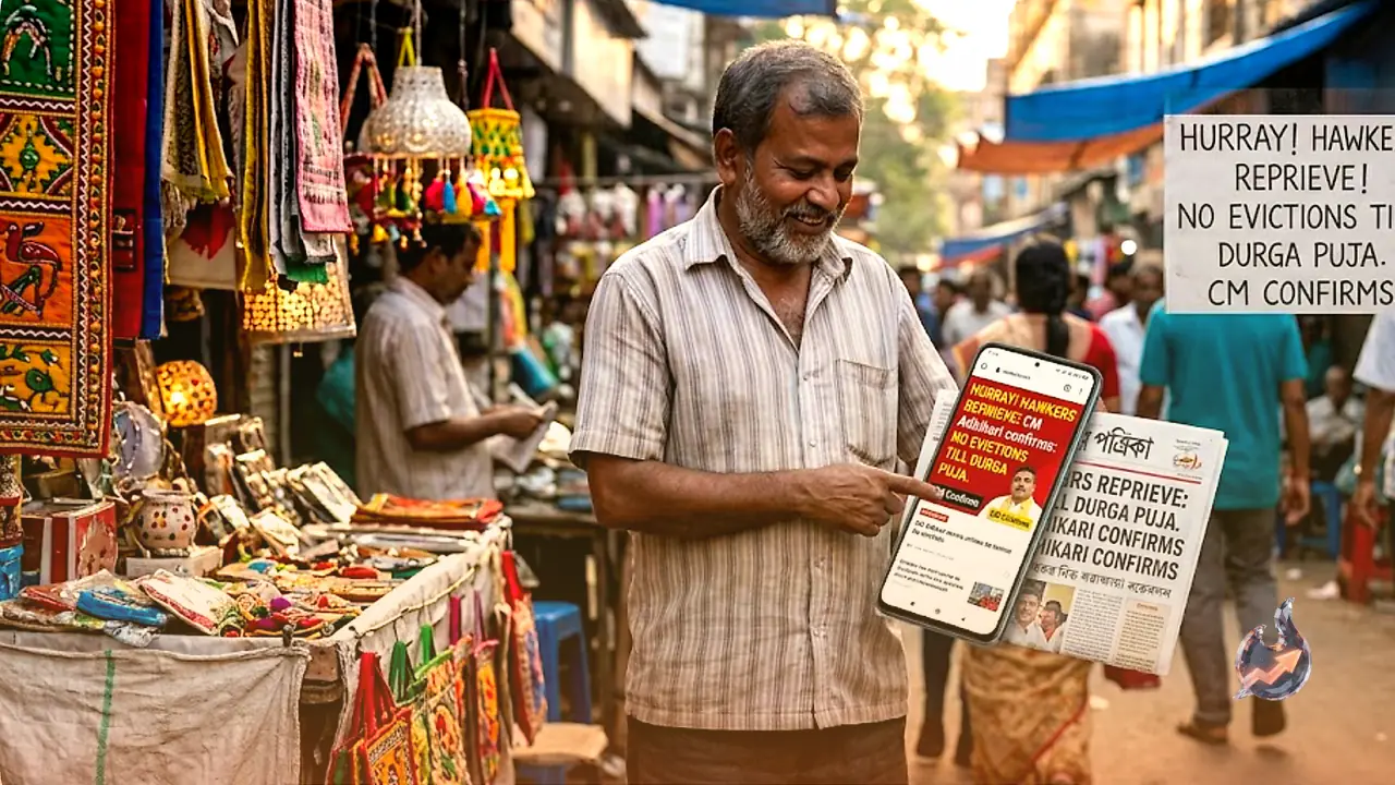 पश्चिम बंगाल में फेरीवालों को अक्टूबर तक बेदखली से छूट, मुख्यमंत्री सुवेंदु अधिकारी की ओर से भरोसा