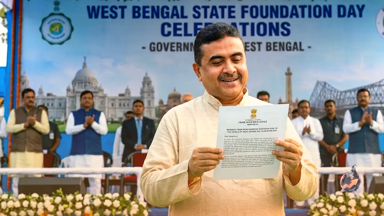 PM Modi Pens Letter to Bengal CM Suvendu Adhikari on State Foundation Day, Hails Region's Historic Legacy and Recent Governance Milestones