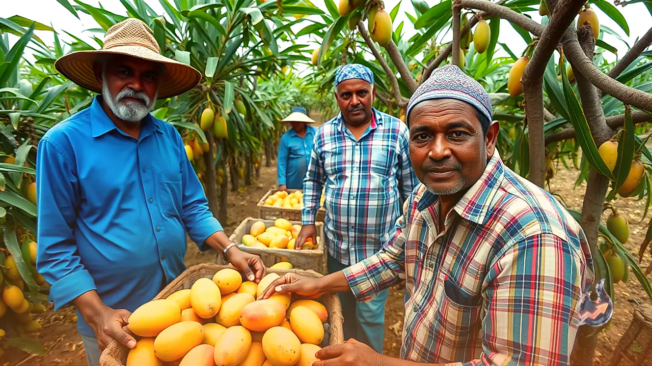 West Champaran farmer grows Arunima mango harvested in off-season selling up to Rs 400 per kg