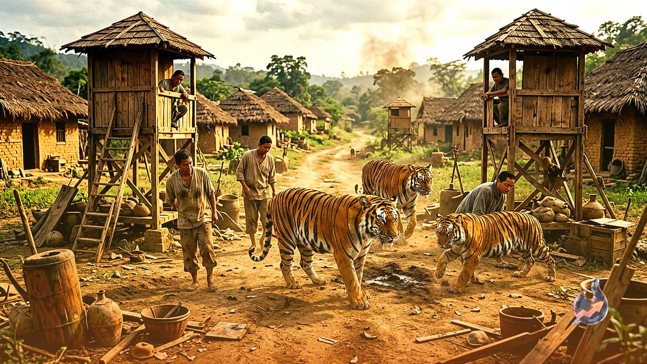 Tiger Terror in West Champaran Villages Bordering Valmiki Reserve as Three Dead in 17 Days Forces Locals onto Watchtowers