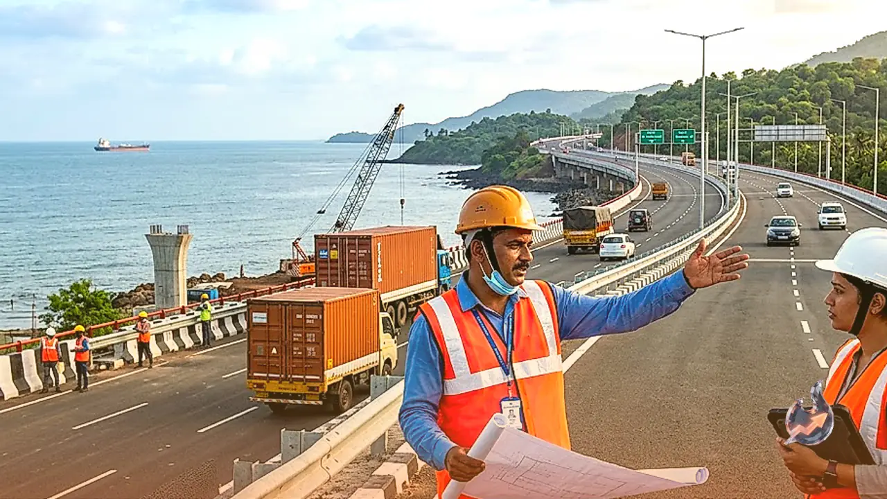 Western Coastal 1,619 km Economic Corridor Set to Cut Mumbai to Kanyakumari Travel Time to 22 Hours