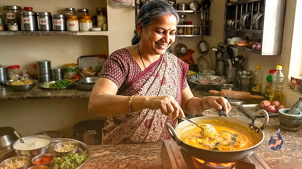When the Kitchen Runs Out of Vegetables, Whipping Up Spicy Dahi Tikhari Saves the Meal
