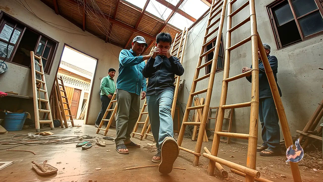 Why Dry Slippers and Bamboo Ladders Prevent Severe Electric Shocks During Home Repairs